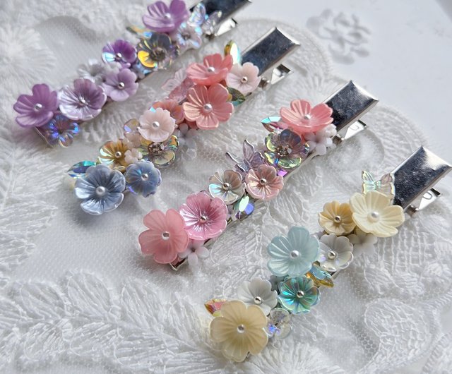 夏日繁花 ヘアクリップ Summer Blooms Hairpins オリジナル