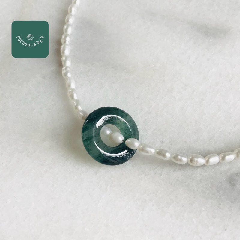 翡翠吊墜　瓜地馬拉產　編號P54-002 - 項鍊 - 玉石 綠色