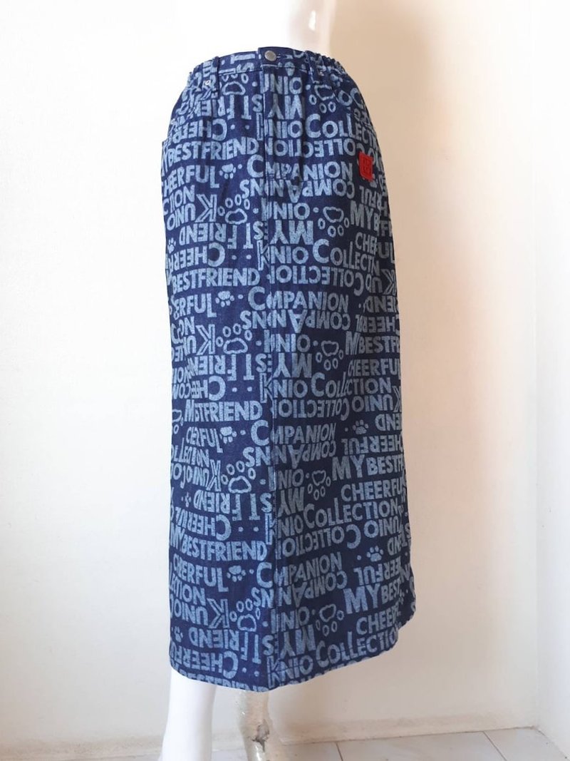 Vintage Kunio Sato Jeans Skirt Size Large Japan Maxi Skirt - 裙子/長裙 - 棉．麻 