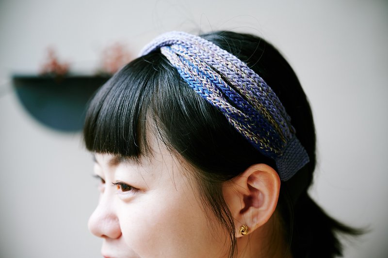 Braided Rope Headband- Iris
