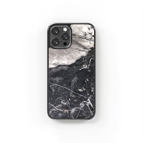ReNewCases 環保 再生材料 iPhone 三合一防摔手機殼 灰與黑大理石紋