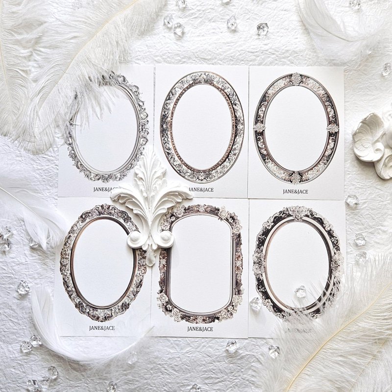 復古鋼印紙 - 貼紙 - 紙 