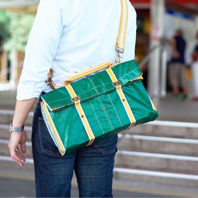 One Piece 42 | 3ways Briefcases - Green - Briefcases & Doctor Bags - Waterproof Material Green
