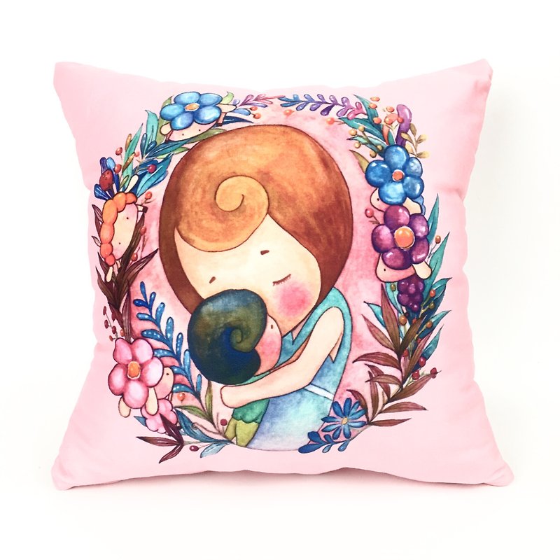 Blessed Hug-Gentle Heart - Pillows & Cushions - Down Pink