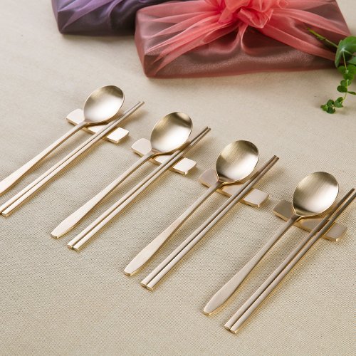 韓国真鍮食器スプーン箸セット4人前 - ショップ brassware 美顔ツール - Pinkoi