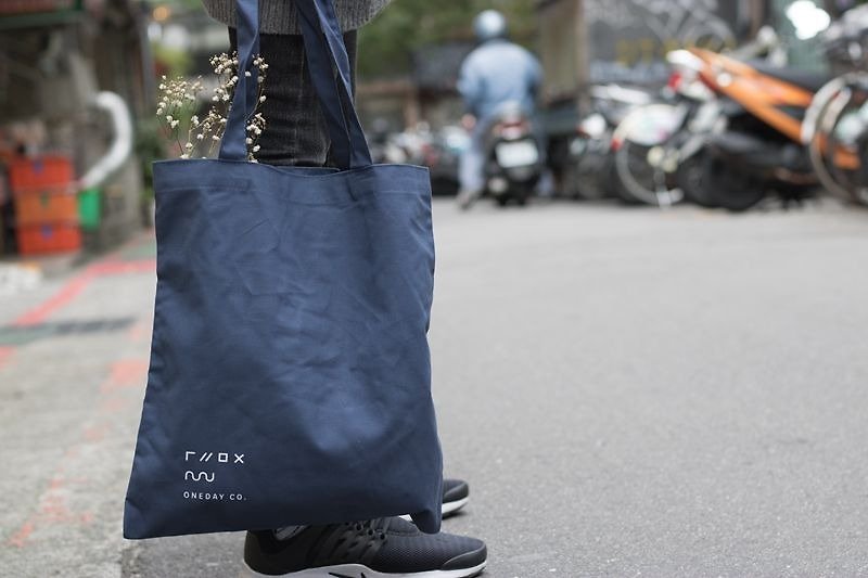 小日子 環保購物袋 - 側背包/斜背包 - 棉．麻 藍色