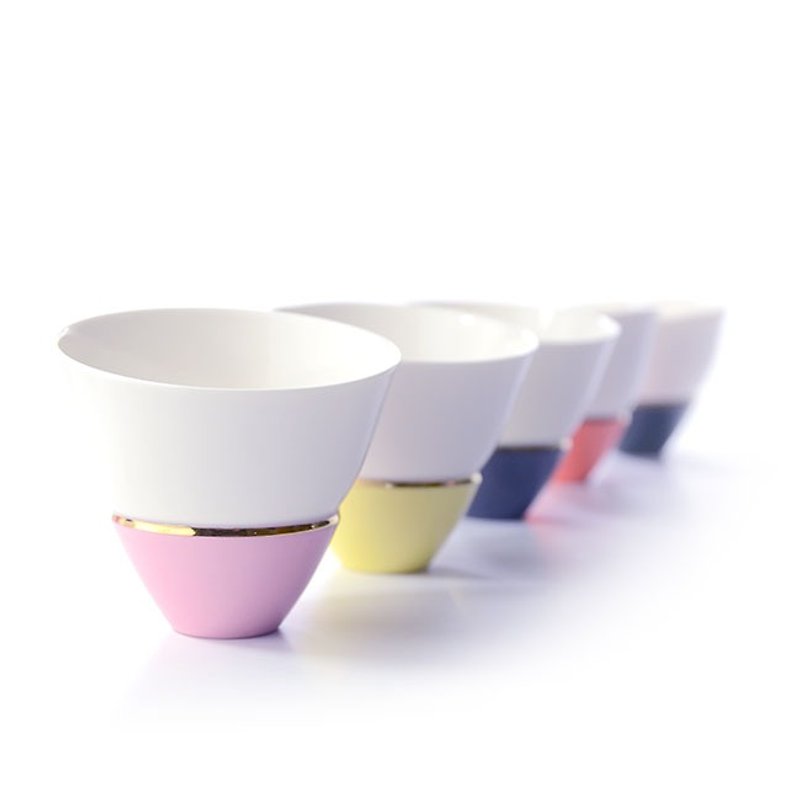 Twilight 8 Colorful Layer.series SYUKI Glasses (L) - Teapots & Teacups - Pottery Multicolor