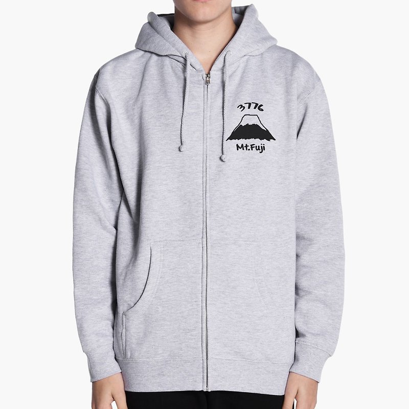 GRAY Zip hoody sweatshirt - Unisex Hoodies & T-Shirts - Other Materials Gray