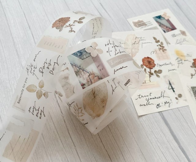 ♡海外マステ♡  什物  さん  Collage  03（ 霧面PET ） ♡海外マステ♡ 什物 さん Collage 03（ 霧面PET ）