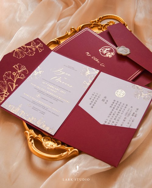 Lark Studio HK 【客製化】銀杏喜帖套裝