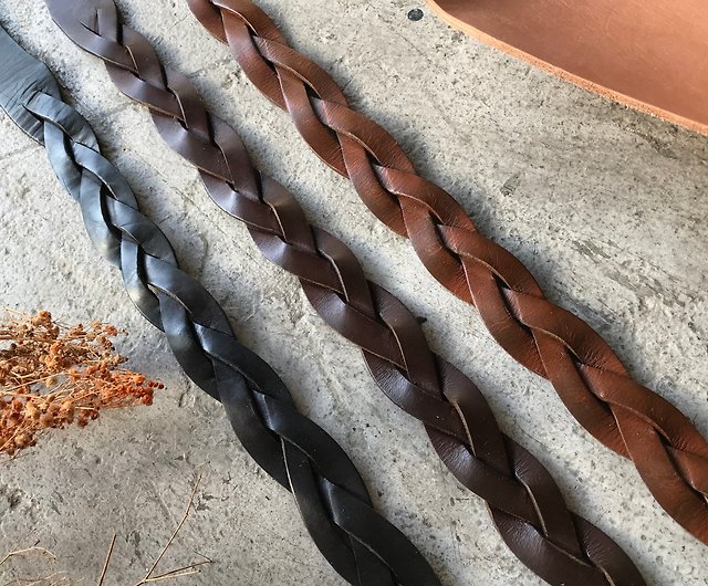 HOW TO  Make a DIY Braided Leather Belt