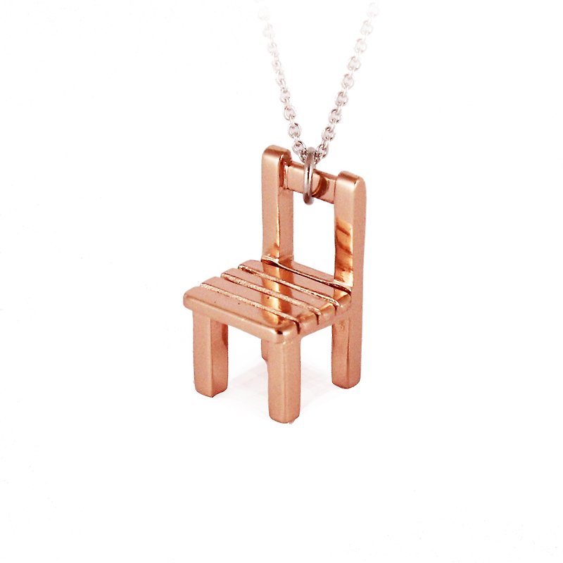Bibi Fun Strictly Selected Series-Student Chair/ Rose Gold(Free Shipping) - Necklaces - Other Metals 