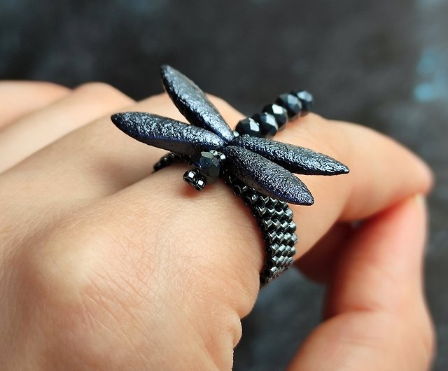 Unique Handmade Dragonfly Rings
