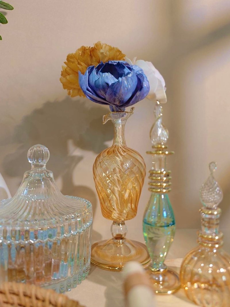 Diffuser series-handmade Egyptian glass perfume bottles/fragrance bottles/empty bottles/blind boxes-random shipment - น้ำหอม - แก้ว หลากหลายสี