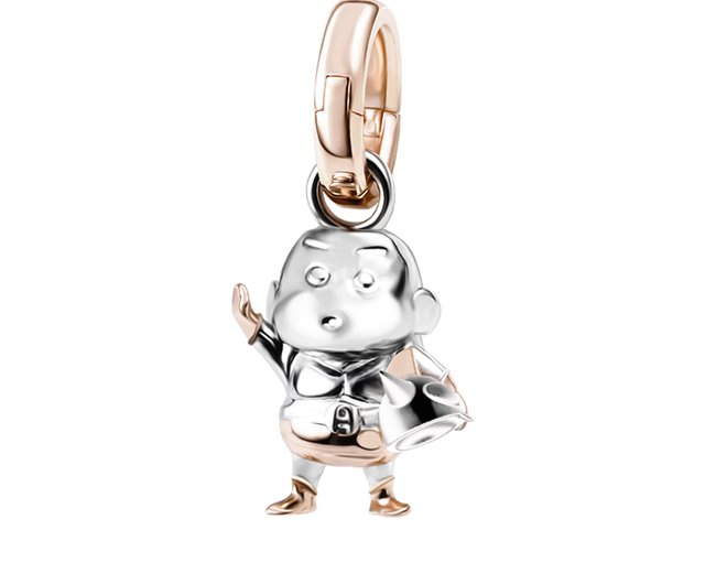 Crayon Shin-Chan Pandora Fit Charm, 925 Sterling Silver, Japanese Manga Charm, Japanese Cartoon popular Charm, Cute Novelty Charm