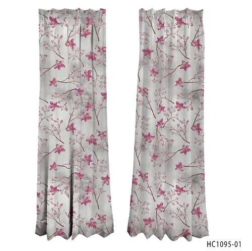 SHihWEier 品牌設計印花窗簾 Taiwan Cherry 山櫻花 櫻花