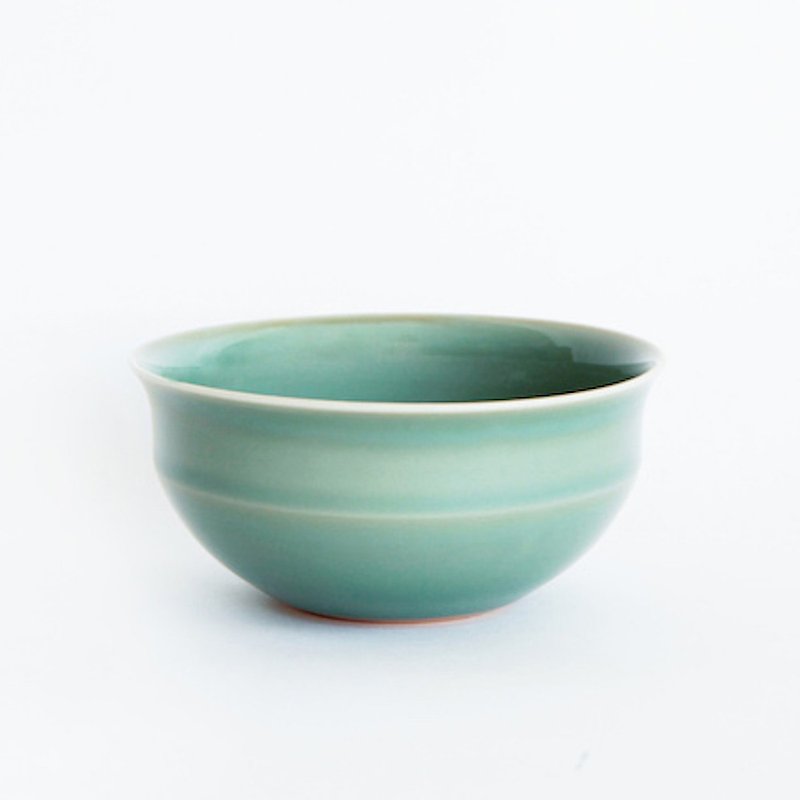 [王地山烧] Soup bowl - FLAT plain noodles - Bowls - Pottery Multicolor