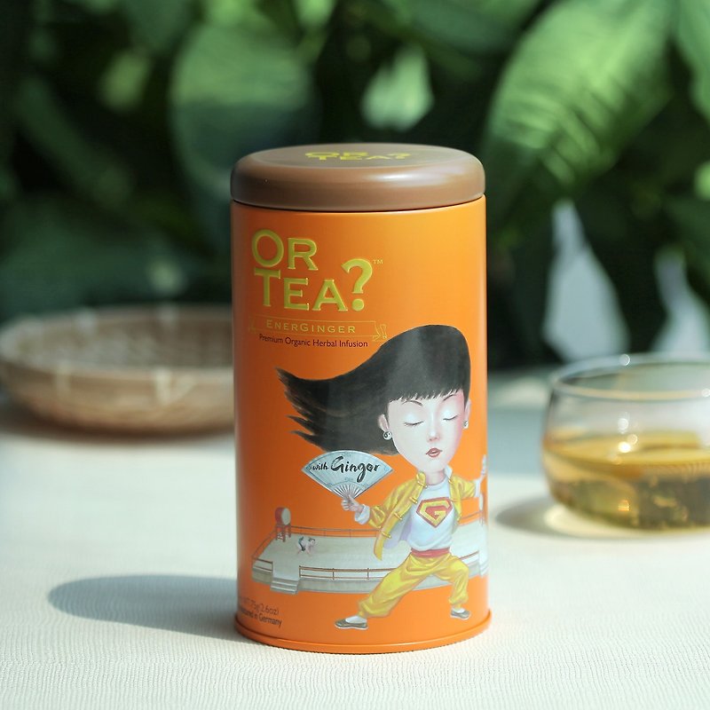 Or Tea? Organic EnerGinger Tin Canister - Tea - Fresh Ingredients Orange