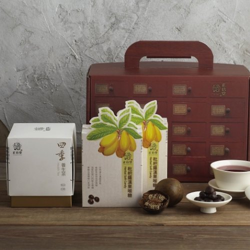 正信堂國藥號 【百草櫃禮盒】茶完尖叫 - 御茶1盒+羅漢果喉糖4盒