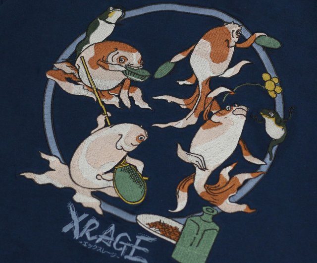 絡繰魂 和柄tシャツ 浮世絵刺繍「東洲斎 写楽」半袖Tシャツ t