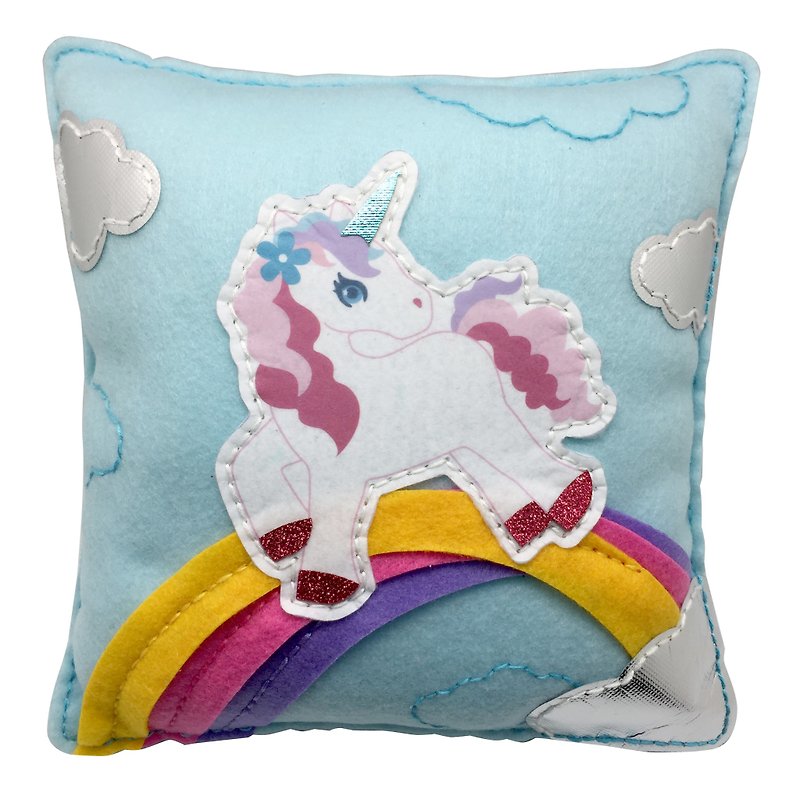 Fairy Land [Material Package] Unicorn Pillow-Light Blue - Other - Other Materials 
