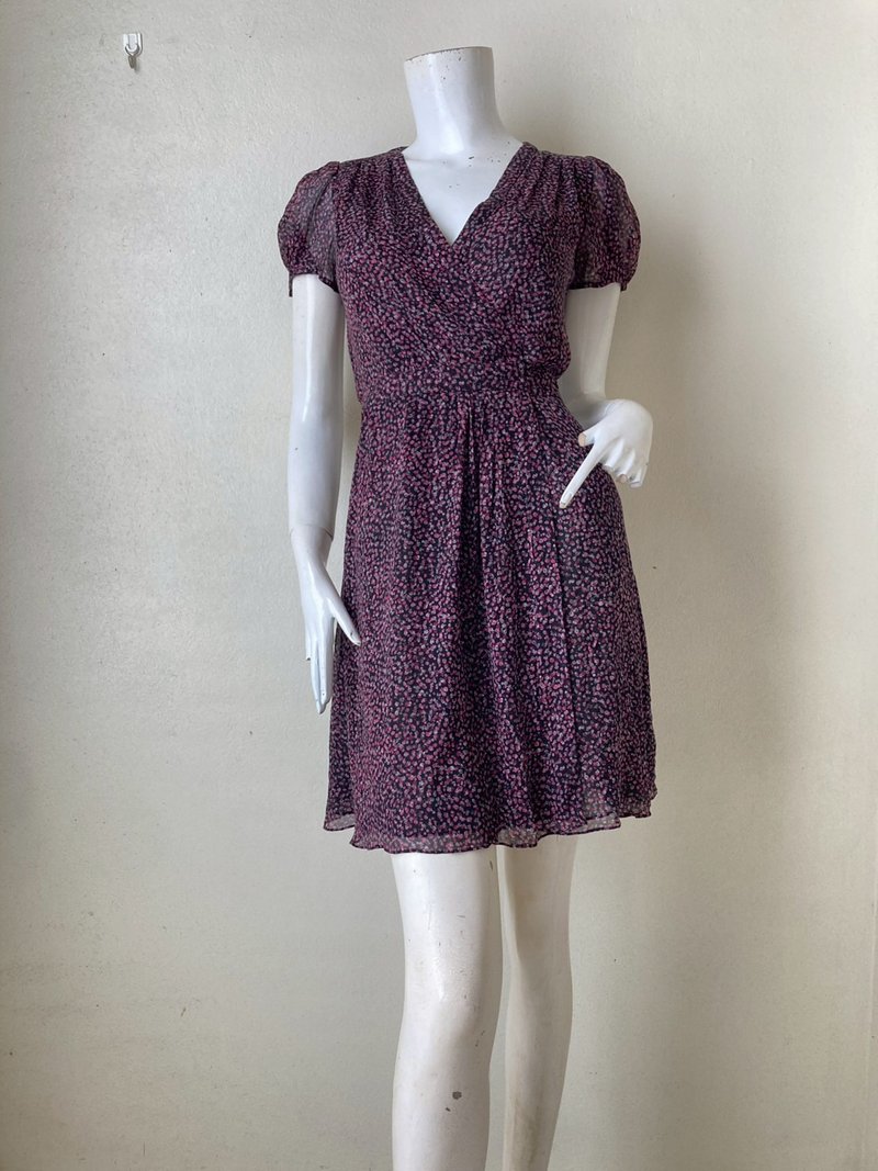 Diane Von Furstenberg Chiffon Floral Print dress size 0 ( XS ) - 洋裝/連身裙 - 聚酯纖維 