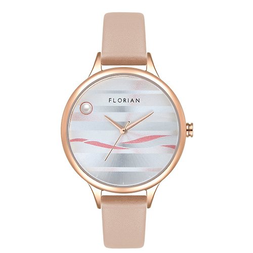 Florian Happy Lady系列 La Mer 時尚手錶 | 多色真皮皮帶/鋼織帶