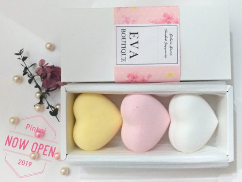 EVA BOUTIQUE 兒童節禮物 小公主浴玩泡澡球三入禮盒