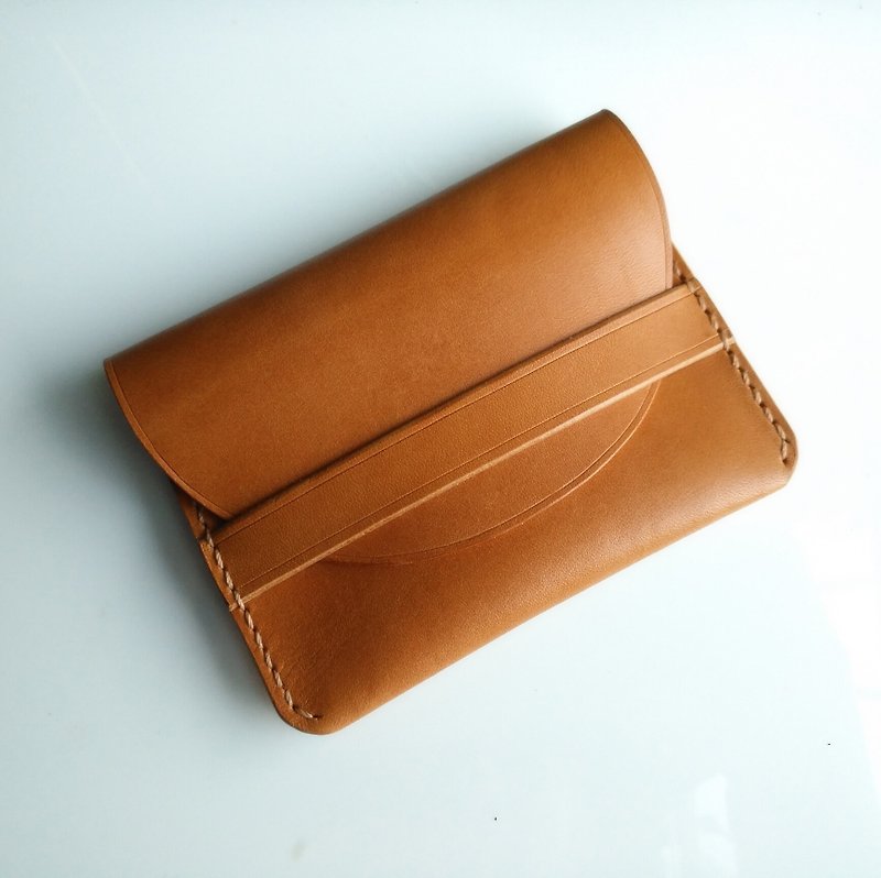 Handmade leather card case / coin pouch / earphone case