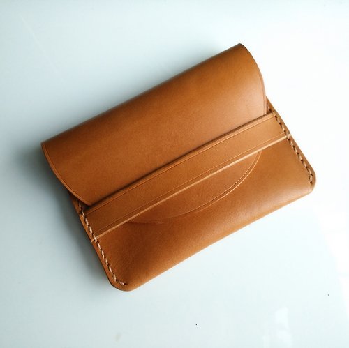 JOY & O-MAN Handmade leather card case / coin pouch / earphone case