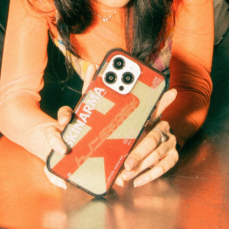 iPhone 14 系列 Raku 三料防摔手機殼-黑橘 - 手機殼/手機套 - 其他材質 黑色