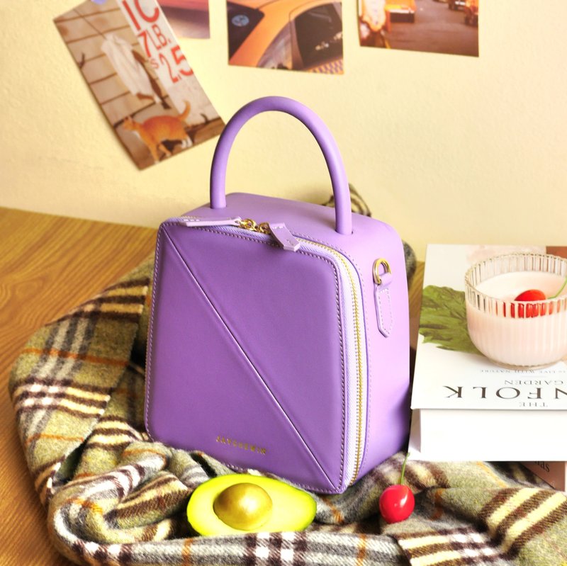 Butter Crossbody Bag in Lavender - Messenger Bags & Sling Bags - Genuine Leather Purple