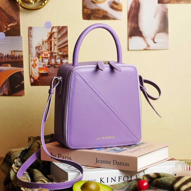 Butter Crossbody Bag in Lavender - Messenger Bags & Sling Bags - Genuine Leather Purple