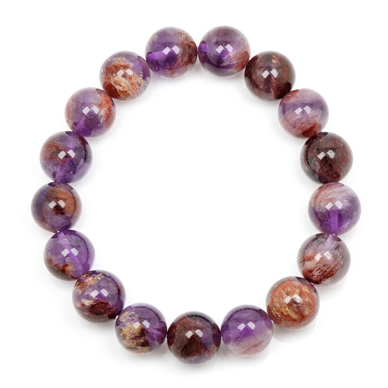 Purple Phantom Quartz 11.8-12.2mm Bracelets - Bracelets - Semi-Precious Stones Multicolor