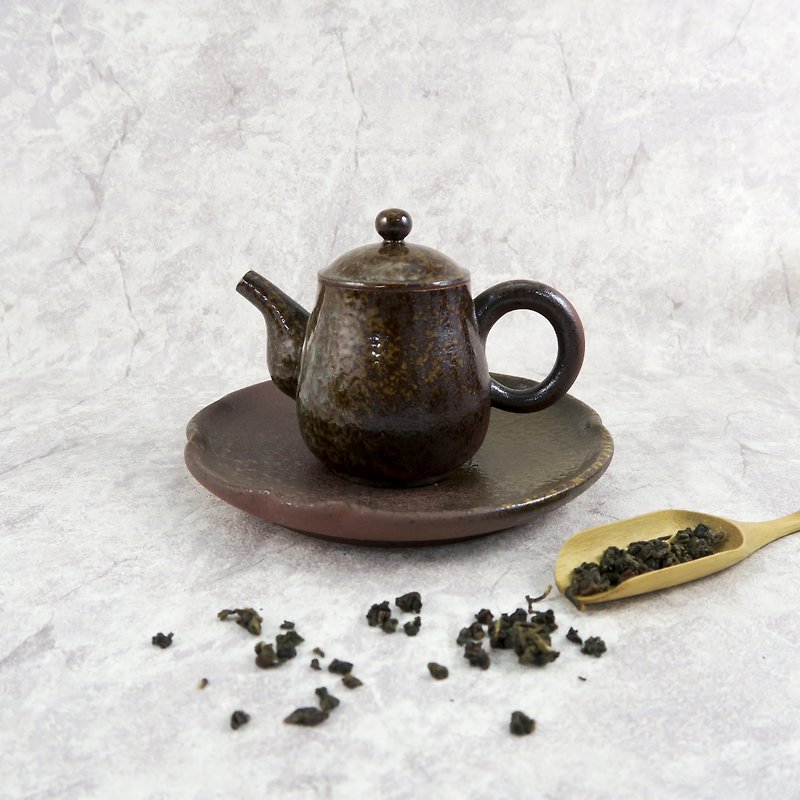 Tim Hing Kiln/Purzhen Teapot #2 - Bar Glasses & Drinkware - Pottery Brown