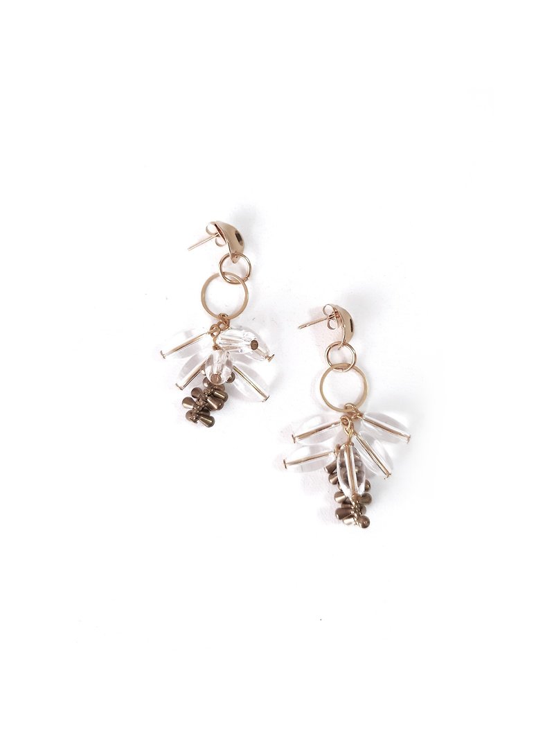 SAORA Earrings :GOLD - 耳環/耳夾 - 不鏽鋼 金色