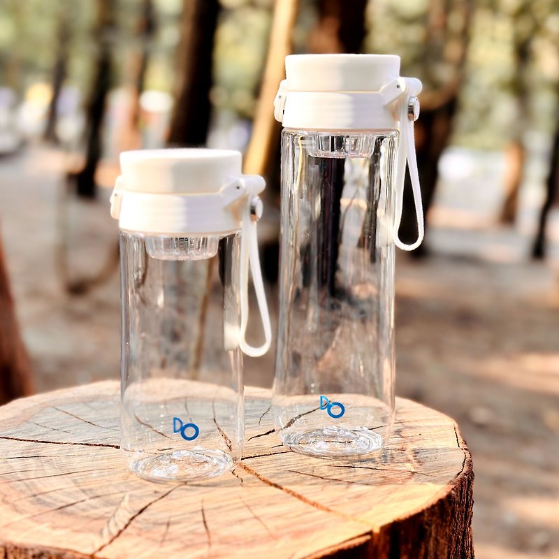 Arden transparent environmentally friendly water bottle 400ml/600ml - Pitchers - Plastic White