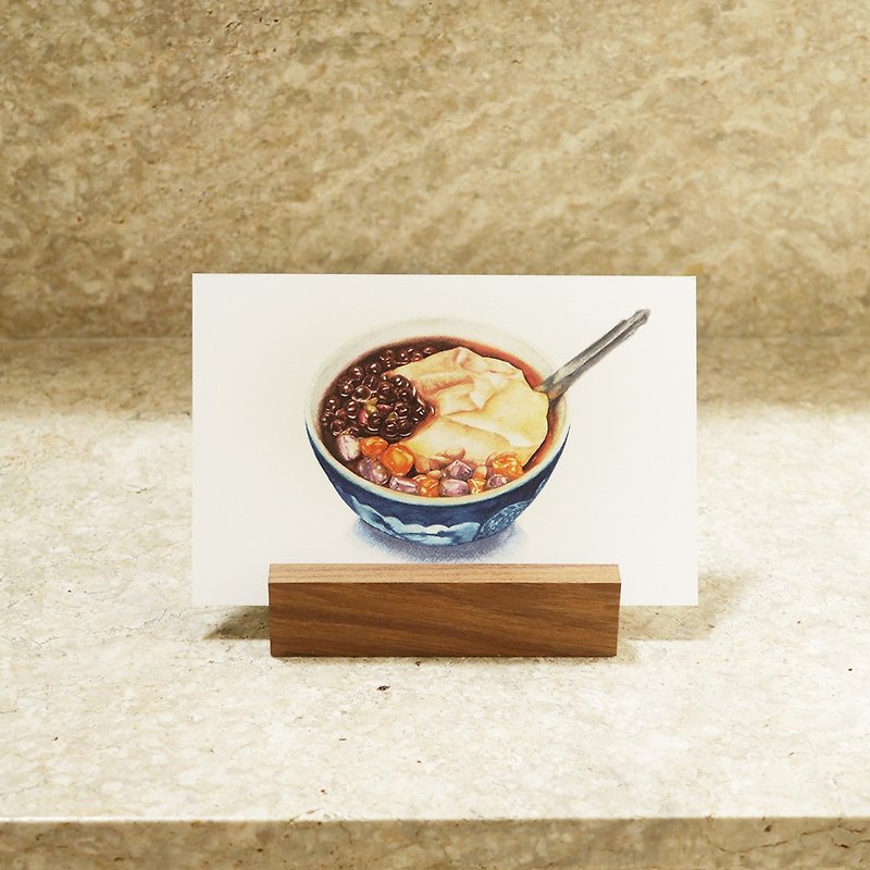 豆花－美食明信片/食物明信片/美食卡片/食物卡片 - 心意卡/卡片 - 紙 藍色