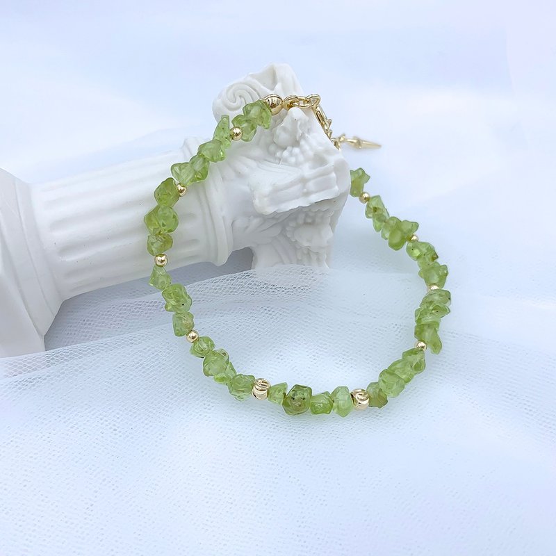 Amon's Blessing/ Stone Crystal Bracelet - สร้อยข้อมือ - วัสดุอื่นๆ สีเขียว