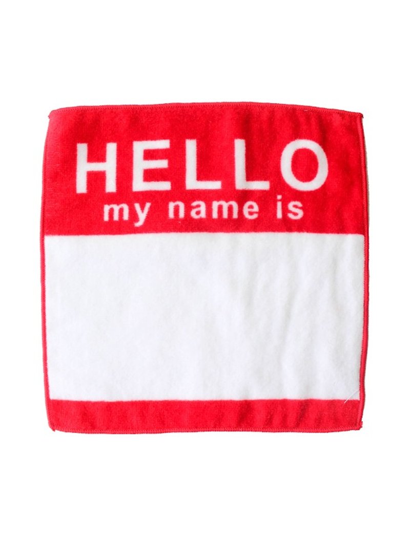 Hello my name is .... Hello handkerchief Second Lab Series - Other - Cotton & Hemp 