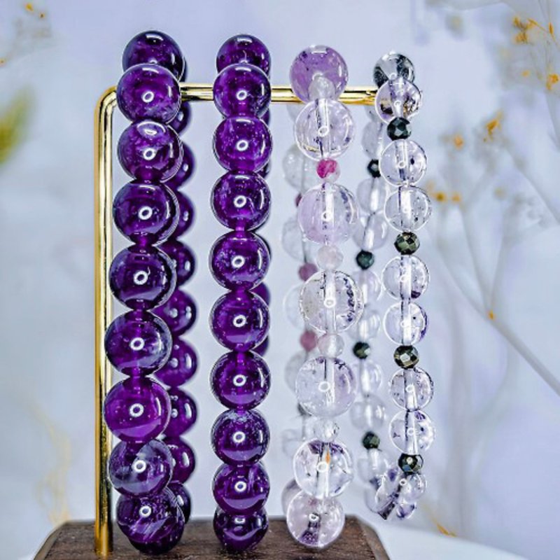 [Ametrine/Amethyst] Crystal Design Bracelet Bracelet - สร้อยข้อมือ - คริสตัล สีม่วง