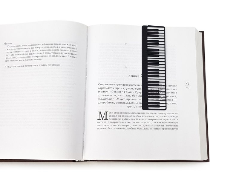 Black Metal Bookmark Piano Player, Perfect Gift Idea for Avid Reader Music Lover - 書籤 - 其他金屬 黑色