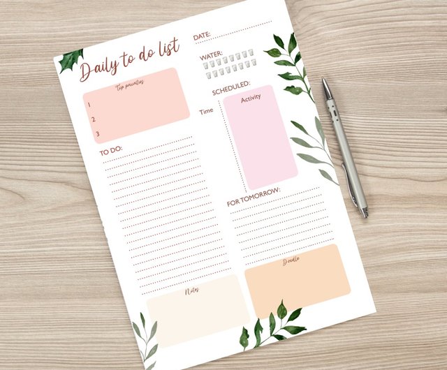 Daily Planner With To Do List Template - Notability Gallery