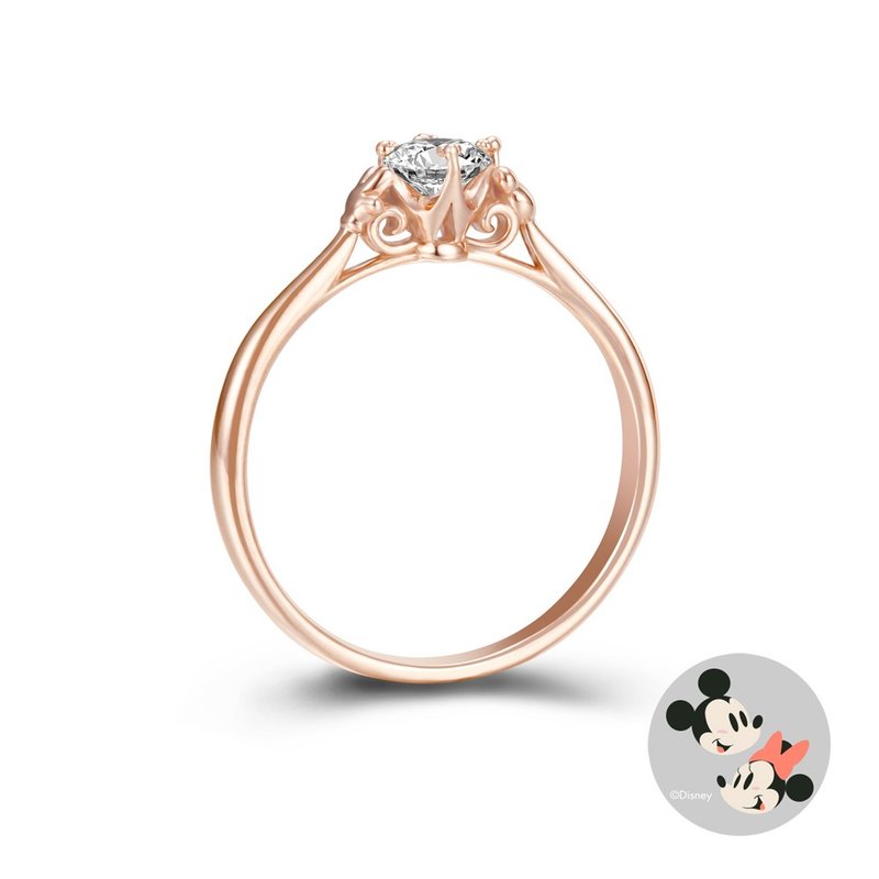 Disney Mickey Ring 4728 Rose - แหวนทั่วไป - เงิน สึชมพู