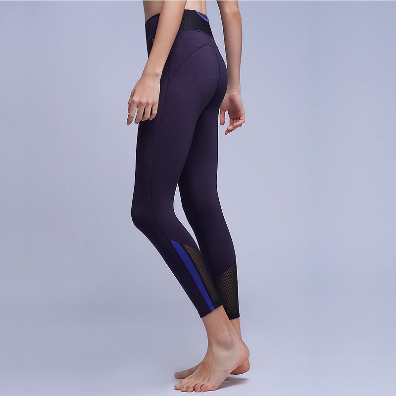 [Courage] MACACA clad buttock Cropped pants - AQE7073 purple gray Linen - Women's Sportswear Bottoms - Nylon Purple