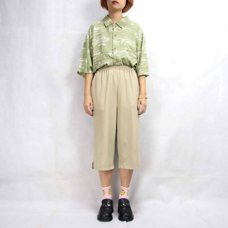 Tsubasa.Y Ancient House 002 Ancient Pants Skirt, Shorts Pants Skirt Light Color Vintage Retro - กางเกงขาสั้น - เส้นใยสังเคราะห์ 