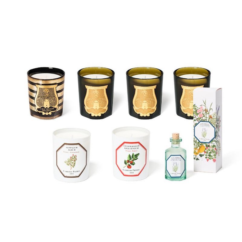 Cire Trudon + Carrière Frères 熱銷禮盒 - 香氛蠟燭/燭台 - 玻璃 黑色