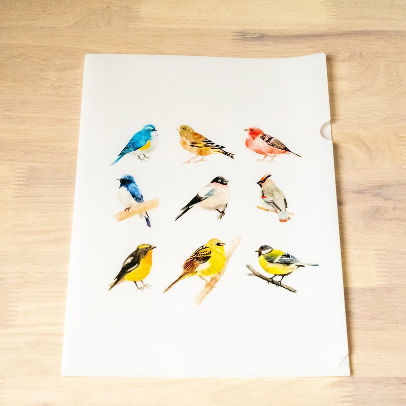 Japanese wild bird file - แฟ้ม - พลาสติก ขาว