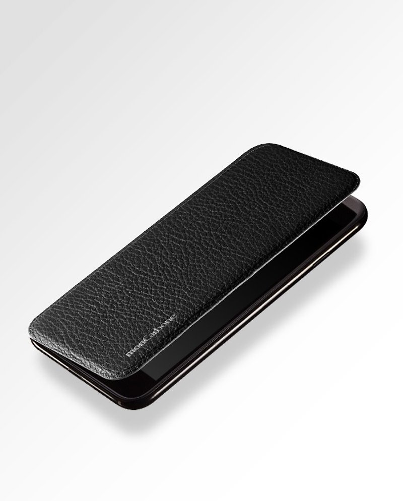 MAGSHIELD Mystery Black Napa Leather Cover for iPhone 7 - เคส/ซองมือถือ - หนังแท้ สีดำ