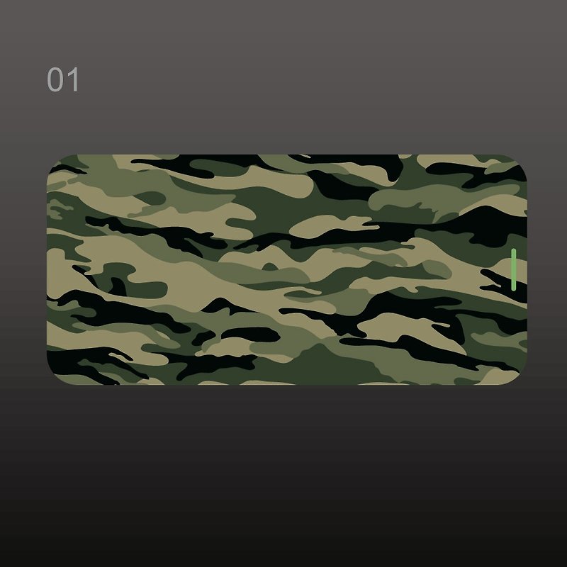Wild Camouflage Style-Customized Painted Power Bank 01 - ที่ชาร์จ - ยาง 